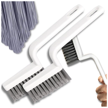 2dílný čisticí kartáč s tuhými štětinami ve tvaru V