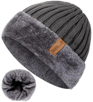 Unisex zateplená zimní čepice s kožíškem