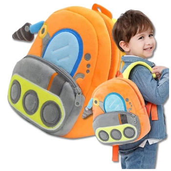 Dětský plyšový batoh pro předškoláky se zipem BAGR