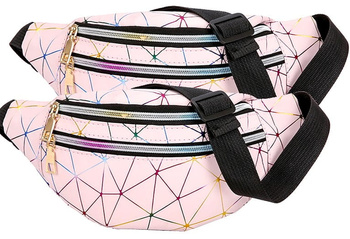 Reflexní geometrická taška na bok
