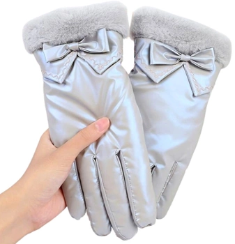 Dámské zimní lyžařské rukavice, voděodolné, hmatové