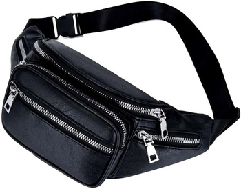 Elegantní velká kožená kabelka do pasu