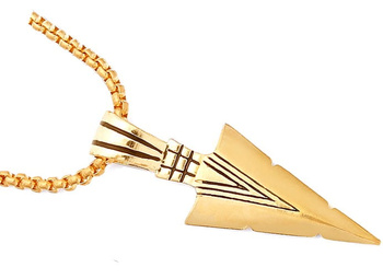 Punk aztécký náhrdelník s hrotem šípu unisex