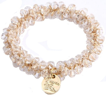 Gumička do vlasů, zdobení křišťálovým drdolem